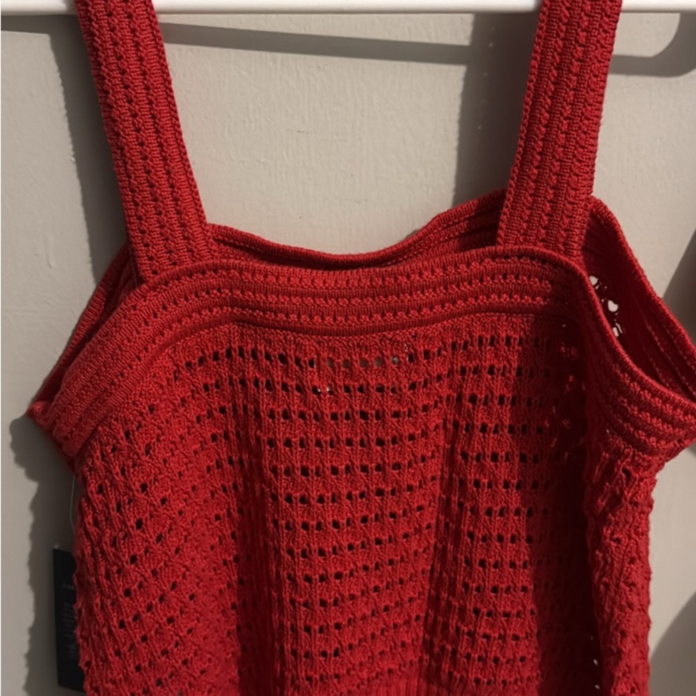 Universal Thread Red Crochet Tank Top